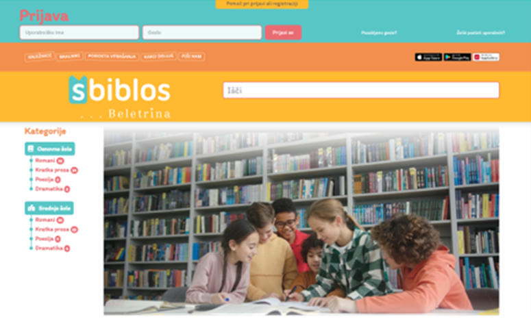 sBIBLOS – izposoja e-knjig za šolske knjižnice